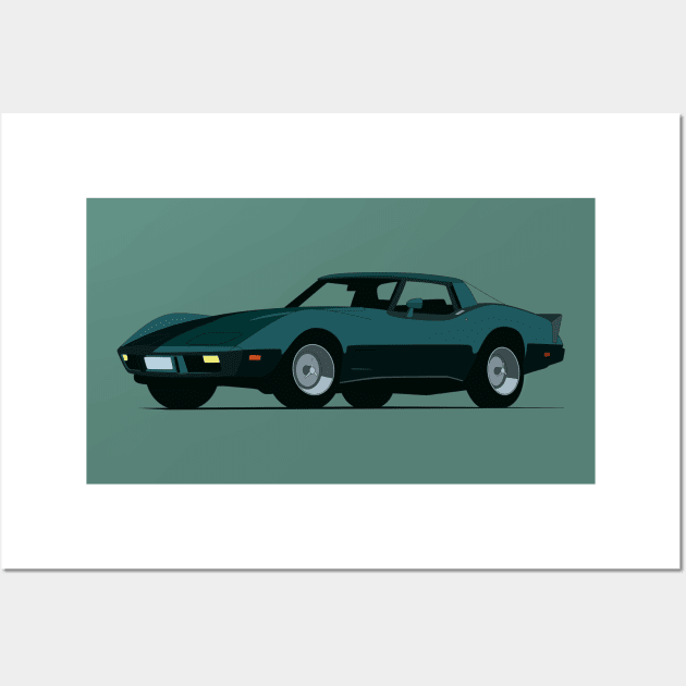 Corvette C3 Wall Art by TheArchitectsGarage